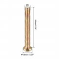 Uxcell M8x60mm Furniture Screw Hex Socket Machine Screws Zinc Plated Fasteners Bolts Full Thread Carbon Steel 15pcs