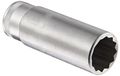 Extra Deep Bi Hex Socket No 46 15mm 3 8 In Drive 12 Point High Performance Steel Chrome Plated 60mm Length Heavy Duty Metric 