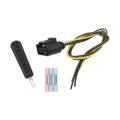 Hazard Warning Switch For Audi Tt 2008 2009 Black And Yellow Plastic Blade Terminal Push On Attachment Straight Bend Angle 