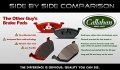 Callahan Cpk11136 Front Rear Performance Grade Quiet Low Dust 8 Ceramic Brake Pads Dual Layer Rubber Shims Hardware