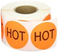 Aviditi Dl1730 Square Rush Label Hot 2 Length X Width Fluorescent Red Roll Of 500 