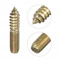 Uxcell M10x50mm Hanger Bolts 30pcs Double Ended Thread Dowel Screws For Wood Furniture Connecting