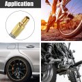 X Autohaux Flexible Stainless Steel 31cm 12 Tire Valve Connect Pipe Air Chuck Inflator Compressor Pump Extension Hose For Car