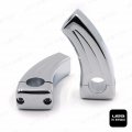 Chrome Handlebar Risers For 1 In Handlebars Boulevard Intruder Volusia V Star Vmax Billet Aluminum Pair
