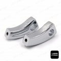 Chrome Handlebar Risers For 1 In Handlebars Boulevard Intruder Volusia V Star Vmax Billet Aluminum Pair