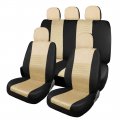 Yellow Black Car Breathable 3d Air Mesh Seat Covers Set W Headrest Cover 