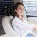 Donnapink Spiky Woman Shoes High Heel Crystals 2pcs Custom Auto Seat Headrest Cover Universal Car Soft Elastic Protector For