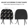 Donnapink Spiky Woman Shoes High Heel Crystals 2pcs Custom Auto Seat Headrest Cover Universal Car Soft Elastic Protector For