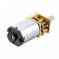 Uxcell Long Axis N20 Gear Notor Miniature Dc Motor 12v 1000rpm Round Shaft Low Speed High Torque 3mm X 100mm