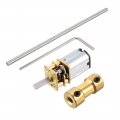 Uxcell Long Axis N20 Gear Notor Miniature Dc Motor 12v 1000rpm Round Shaft Low Speed High Torque 3mm X 100mm