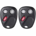 2x Keyless Entry Car Remote Control Key Fob 3 Buttons Replacement Fit Cadillac Chevy Gmc Hummer Saturn Pontiac Series Lhj011 