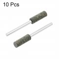 Uxcell 6mm Rubber Polishing Burrs Bits Cylinder Buffing Wheels With 1 8-inch Shank For Rotary Tools Sesame 10 Pcs