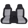 Front Seat Covers For Ford Ranger Pickup Xlt 2004 To 2012 60 40 High Back Bench Without Console 2 Pieces Polycotton Gray 