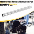 X Autohaux Straight 2 5 Od 30 Length Diy Custom Mandrel Exhaust Pipe Inch Tube T304 Stainless Steel Universal Fit