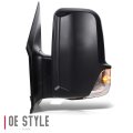 Mb1320114 Factory Style Driver Left Side Mirror Manual Folding Power Adjust Heated Glass Turn Signal Blind Spot Detection