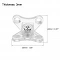 Uxcell 16pcs Removable Corner Brace Plastic Butterfly L Brackets Right Angle Support With Screws For Shelves Cabinets Wood