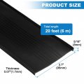 Uxcell 20 Feet Garage Door Seal Bottom Weather With 5 16 T Ends Rubber Stripping For Weatherproofing Buffering Replacement
