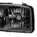 Hecasa Headlight Assembly Compatible With 1999-2007 Gmc Sierra 2500 3500 2000-2007yukon Xl Halogen Drl Headlamps Left Right