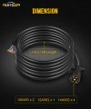 Partsam Square Led Trailer Tail Light Kit Clear Lens 7 Way Cord For Camper Truck Rv Boat Snowmobile Marine Under 80