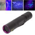 Black Light Flashlight Fluorescent Agentlight Urine Stain Pen With Clips Detection Coin Check Mirror Lamp Bulb Holder Black 