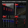 Kenhihi Emergency Strobe Light Strip Ultra Mini Solar Warning Flash Safety Led Car Bicycle Motorcycle Green