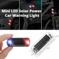 Kenhihi Emergency Strobe Light Strip Ultra Mini Solar Warning Flash Safety Led Car Bicycle Motorcycle Green