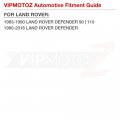 Vipmotoz 8-piece Combo Full Led Front Rear Turn Signal Tail Lights Parking Light Flasher Compatible With 1983-2016 Land Rover