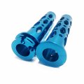 Httmt- Blue Diamond Hollow Out 22mm 7 8 Inch Handle Bar Hand Grip Compatible With H-d-davidson Cruiser Chopper And Japanese