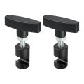 2pcs Car Hood Lift Support Clamp Rod Strut Holder Retainer Tool 14mm Aluminum Alloy Black 