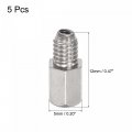Uxcell Brass Straight Grease Fitting M4 X 0 7 Thread Hydraulic Accessories 5pcs
