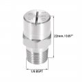 Uxcell Flat Fan Spray Tip 1 8bspt Male Thread 304 Stainless Steel Nozzle10 Degree 1 4mm Orifice Diameter 2 Pcs