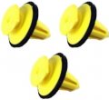 Land Rover Genuine Finisher Bumper End Cap Clip Set X3 Discovery 2 Ii Dyc500020 