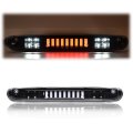 Led 3rd Brake Light For 2007-2014 Chevy Silverado Gmc Sierra For 2009-2010 H-ummer H3t Third Cargo Black Housing Clear Lens 