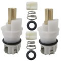 2 Pack Rp25513 Faucet Stem Assembly Fit For Delta Two Handle Repair Kit With Rp4993 Rubber Seat And Springs