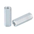 20pcs M6x10x30mm Coupling Nuts Galvanized Carbon Steel Hex Threaded Rod Coupler For Furniture Electronic Industrial 