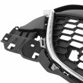 Ma1200187 Factory Style Front Bumper Grill Grille Assembly With Chrome Moulding For Mazda Cx-5 2013-2014 Painted Black 