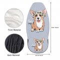 Delerain Car Seat Covers 2pcs Welsh Corgi Puppy Universal Front Seats Vehicle Enterior Protector Suitable Fits Most Auto Suv