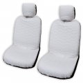 Winnie Fashion 2 Hawaiian Car Seat Covers W Headrest Solid Black And White Standard No Customization 