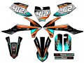 2016-2018 Sx 50 Surge Orange Senge Graphics Complete Kit With Rider I D For Ktm 