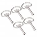 Uxcell Electrical Cabinet Key 5 5mm Hole Zinc Alloy Water Meter Box Safety 70x48mm 5pcs