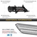 Vipmotoz Dynamic Full Led Side View Mirror Turn Signal Lights Compatible With 2013-2021 Lexus Lx570 2010-2023 Gx460 Chrome