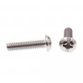 Prime-line Machine Screw Round Head Slotted Phillips Combo 1 4 In-20 X In Grade 18-8 Stainless Steel Pack Of 25