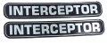 Interceptor Police Domed Decal Emblem Chrome Car Biker Stickers 5 X 0 82 2pc