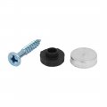 Uxcell 12mm Dia 201 Stainless Steel Cap Cover Nails Decorative Mirror Screws 8pcs