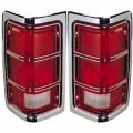 Dodge Ram Charger Trail Duster Pickup 1981-1987 Tail Light Driver And Passenger Side Chrome Border Ch2808104 Ch2809104  