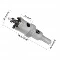 Uxcell Carbide Hole Saw Drill Bit 25 5mm Cutter For Stainless Steel Alloy Cast Iron Copper Metal Sheet With Limit Step