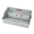 Din Rail Distribution Box For Power Stations Circuit Breaker Protection With Easy Operation Transparent Cover Stainless Steel