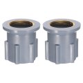2 Pcs 1 18 Inch Faucet Nut Fixed Base Plastic Fixing Tap Fastener Assembly For Kitchen Gray 