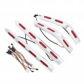 Tcmt Saddlebags Rear Trunk Decoration Trim Cover Led Lights Fit For Honda Goldwing 1800 Gl1800 2001-2017