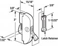 Prime-line E 2077 Sliding Door Internal Lock And Lever Diecast Housing Single Pack